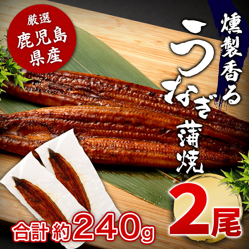送料無料 燻製香る うなぎ蒲焼き ×2尾【冷凍】 鹿児島県産 うなぎ ウナギ 鰻 うなぎの蒲焼き 鰻蒲焼 蒲焼 蒲焼き ふっくら 燻製 タレ たれ スモーク 国産うなぎ おかず 惣菜 おつまみ 土用の丑の日 冷凍 お取り寄せ ギフト 国産 鹿児島県